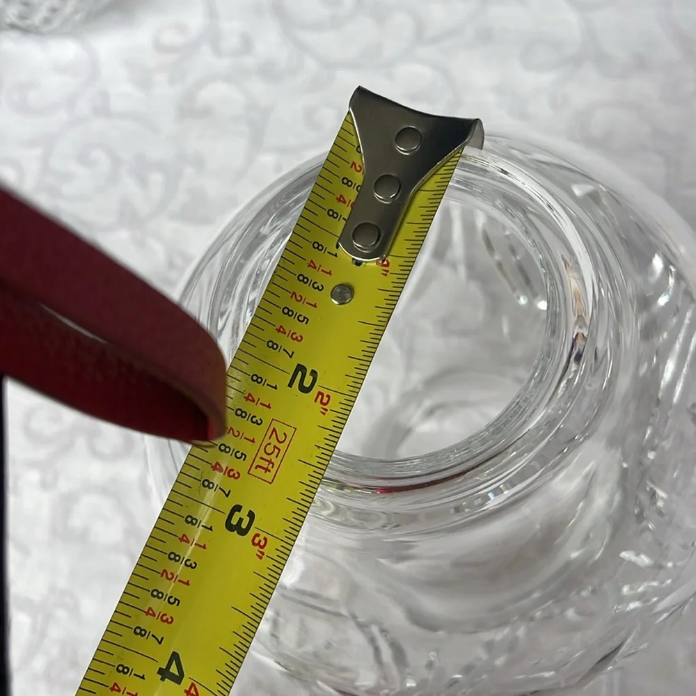 Vintage Waterford Crystal hurricane lamp and globe , globe only
